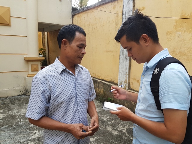 Ngư dân thắng kiện vụ tàu vỏ thép hỏng máy: Công ty đóng tàu kháng án - 1 Ngư dân Trần Văn Liên trao đổi về vụ kháng cáo của Công ty Bảo Duy