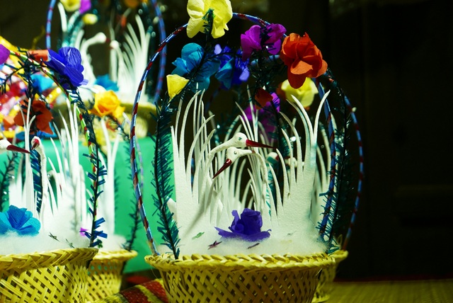 Người làm thiên nga bông cuối cùng ở phố cổ Hà Nội - 12
Vẻ dễ thương, tao nhã của giỏ thiên nga bông hoàn thiện.