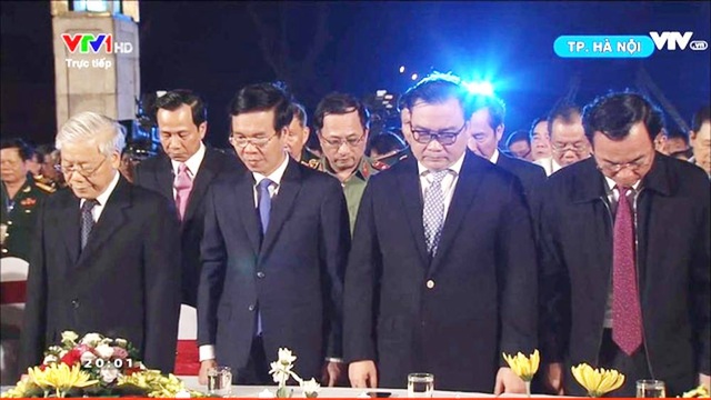 Thư về với mẹ khi con đã hy sinh! - 1
Tổng Bí thư Nguyễn Phú Trọng cùng lãnh đạo Đảng, Nhà nước mặc niệm các anh hùng liệt sỹ (Ảnh: Nguyễn Dương)