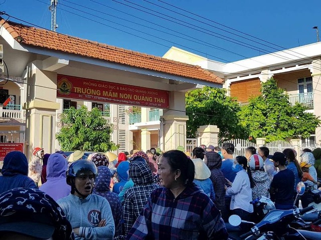 Nhà trường dự thu nhiều khoản chưa đúng quy định - 2 Phụ huynh học sinh trường Mầm non Quảng Thái chưa đồng tình với nhiều khoản thu