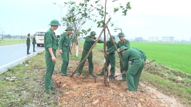 Phát động Tết trồng cây đầu xuân mới - 3 Lực lượng vũ trang trồng cây