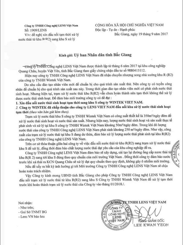 Thêm một doanh nghiệp nước ngoài coi môi trường là “trò đùa” tại Bắc Giang! - 1 Thêm một doanh nghiệp nước ngoài coi môi trường là “trò đùa” tại Bắc Giang! - 1
