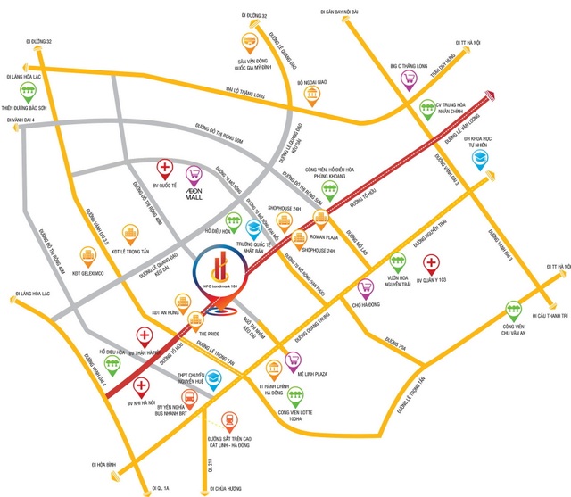 Ngọn lửa nào đang làm hồi sinh Usilk? - 1 HPC Landmark 105 nằm trong trung tâm quy hoạch của khu vực phía Tây Nam Hà Nội.
