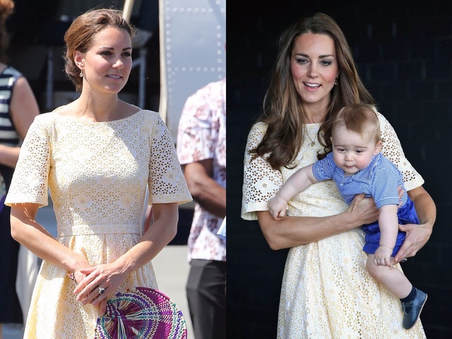 Điều đáng “ghen tị” là sau nhiều năm, Kate vẫn có thể mặc vừa như in những chiếc váy cô mặc từ thời còn chưa sinh nở.