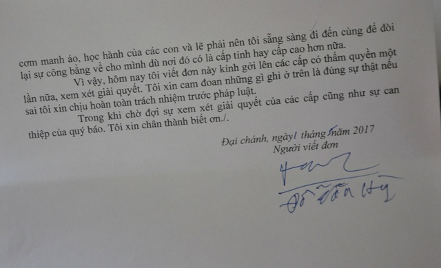 Quảng Nam: Người nông dân tần tảo trồng cây, nhiều người vào tranh thu hoạch - 3 Đơn khiếu nại của ông Hùng