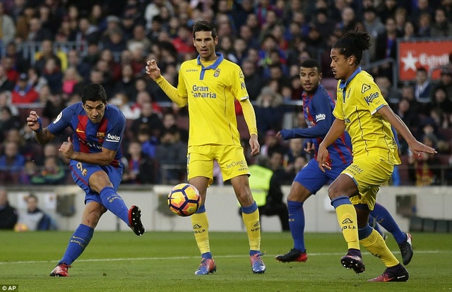 Barcelona 5-0 Las Palmas: Cú đúp của Suarez - 1
Luis Suarez tỏa sáng với cú đúp vào lưới Las Palmas