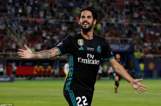Những khoảnh khắc ấn tượng trong ngày Real Madrid áp đảo toàn diện MU - 8
Isco ăn mừng bàn thắng nâng tỷ số lên 2-0 ở phút 52