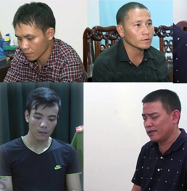 15 ngày bắt hai vụ vận chuyển 40 bánh heroin - 1 Các đối tượng bị bắt trong hai chuyến án ma túy (Ảnh: MK - NTV)