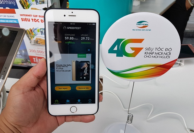 Viettel chính thức khai trương mạng 4G đầu tiên tại Việt Nam - 4 Trải nghiệm tốc độ 4G tại TPHCM