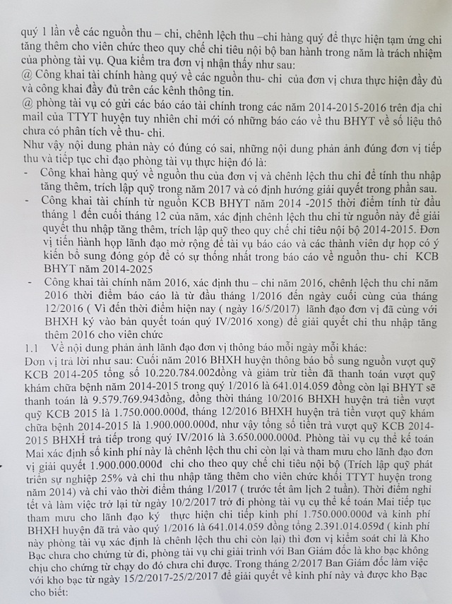 Quảng Nam: Trung tâm Y tế huyện Tiên Phước bị tố thu chi không rõ ràng! - 5 Quảng Nam: Trung tâm Y tế huyện Tiên Phước bị tố thu chi không rõ ràng! - 5