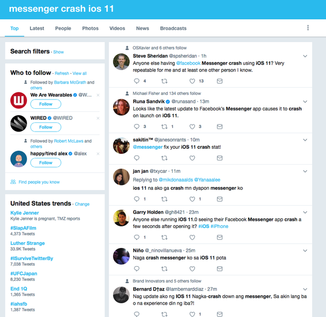 iOS gặp lỗi với Facebook Messenger khiến người dùng khó chịu - 3 Nhiều người dùng iPhone ghi nhận gặp lỗi treo thoát Facebook Messenger, trong đó có cả người Việt Nam.