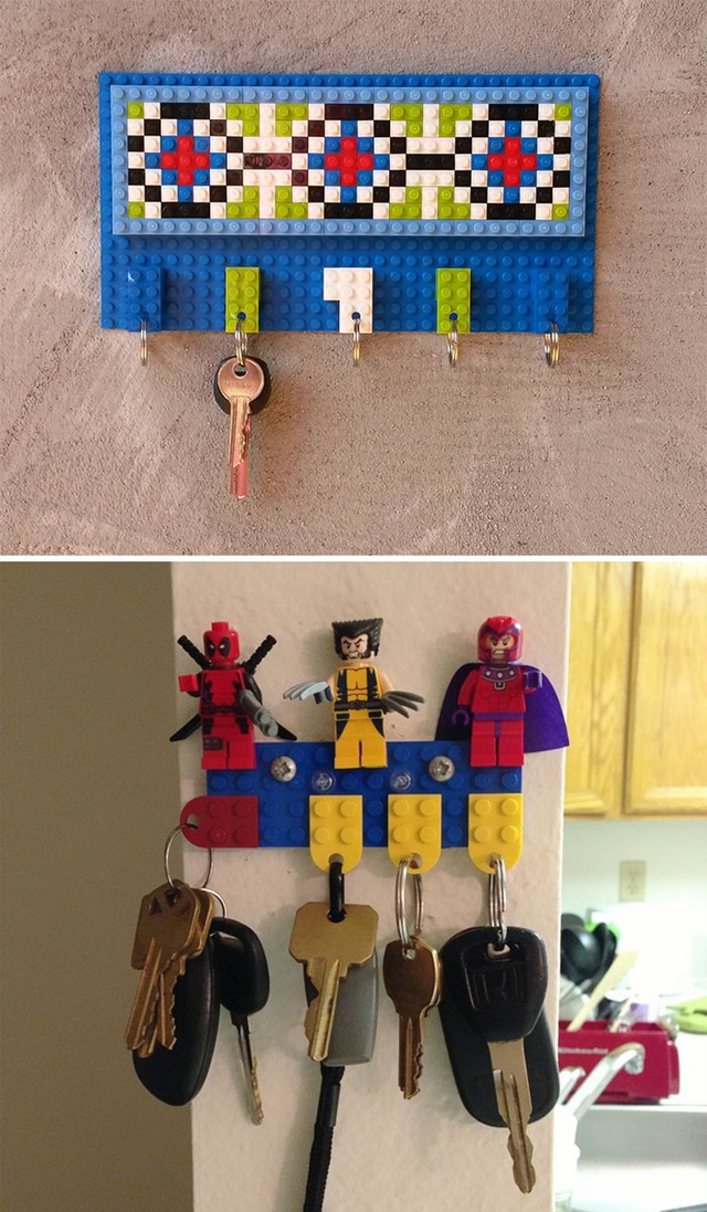 Sáng tạo với những cách sử dụng đồ chơi LEGO bạn chưa bao giờ nghĩ tới - 7 Móc treo chìa khóa tiện lợi