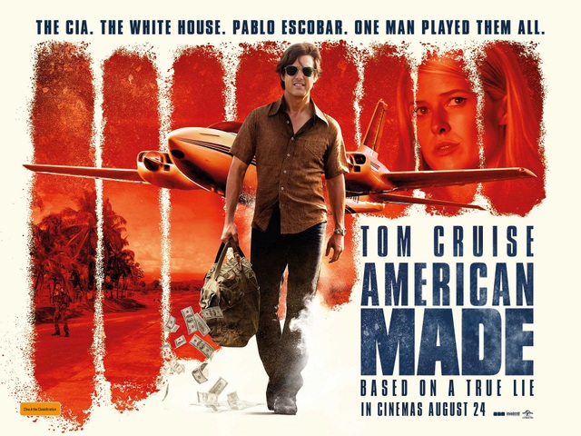 Bộ phim sắp ra rạp tới đây của Tom Cruise là “American Made” (Lách luật kiểu Mỹ) khởi chiếu vào ngày 29/9 tới đây. Trong phim, Tom vào vai một phi công lợi dụng công việc để vận chuyển chất cấm, sau đó được thuê làm việc cho CIA để… xử lý tội phạm buôn bán chất cấm. Chuyện phim dựa trên nhân vật có thật, với bối cảnh thời gian hồi thập niên 1980.