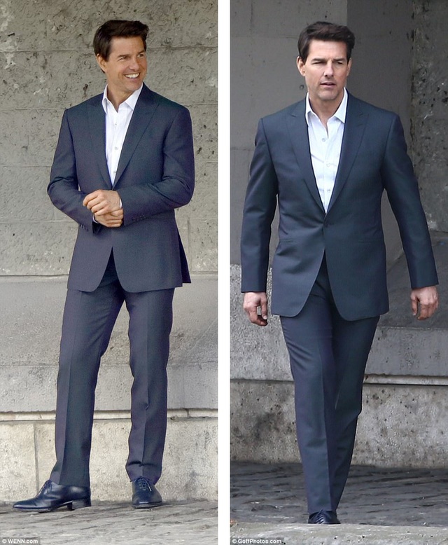 Tom Cruise dính nghi án “phim giả tình thật” - 5 Tom Cruise xuất hiện rất “bảnh” trên phim trường.