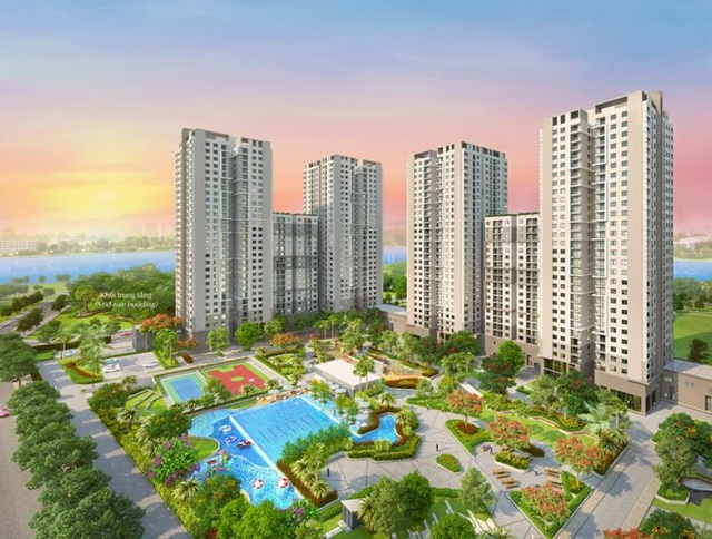 Giải bài toán tài chính cho gia đình trẻ mua nhà - 5 Các căn hộ hướng Tây Nam của tòa nhà D trong đợt 5 công bố sẽ được hưởng cảnh quan của toàn dự án