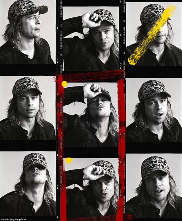 Bật cười khi “sao” cố tình làm mặt xấu - 8 Một loạt ảnh chụp Brad Pitt thuở vẫn còn để tóc dài.