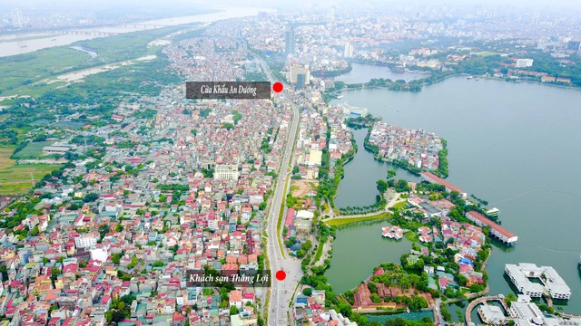 Toàn cảnh dự án cầu vượt An Dương - đường Thanh Niên sắp khởi công - 8 Ngoài ra, đơn vị này sẽ thay thế một phần kết cấu đê đất bằng kết cấu tường chắn làm từ bê tông cốt thép dạng chữ L đoạn từ khách sạn Thắng Lợi đến cửa khẩu An Dương.