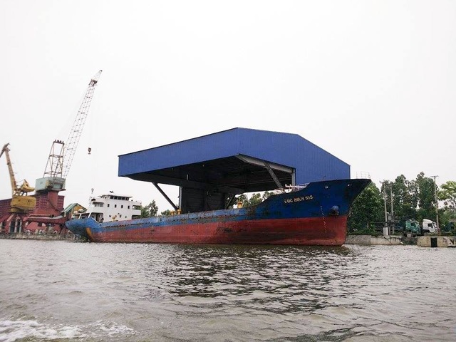 Ninh Bình: Vi phạm luật đê điều “nhan nhản”, chính quyền có vô can? - 1 Cảng xây dựng vi phạm pháp luật đê điều tại phường Bích Đào, thành phố Ninh Bình của Tập đoàn Vissai Ninh Bình.