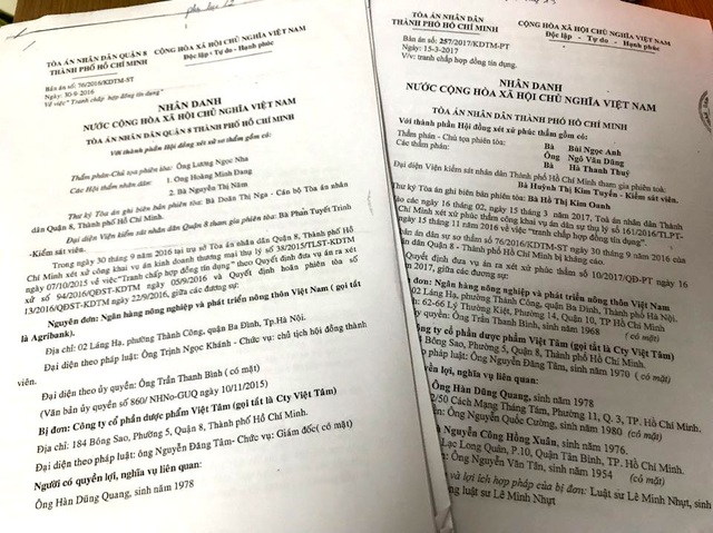Vụ vay “nóng” 1,6 tỷ, nguy cơ mất nhà hơn 12 tỷ: Những bản hợp đồng “ảo”! - 3 Bản án sơ thẩm và phúc thẩm của TAND Q.8 và TAND TP.HCM bị Viện KSND Cấp cao tại TP.HCM tuýt còi vì vi phạm thủ tục tố tụng và thu thập chứng cứ thiếu sót.