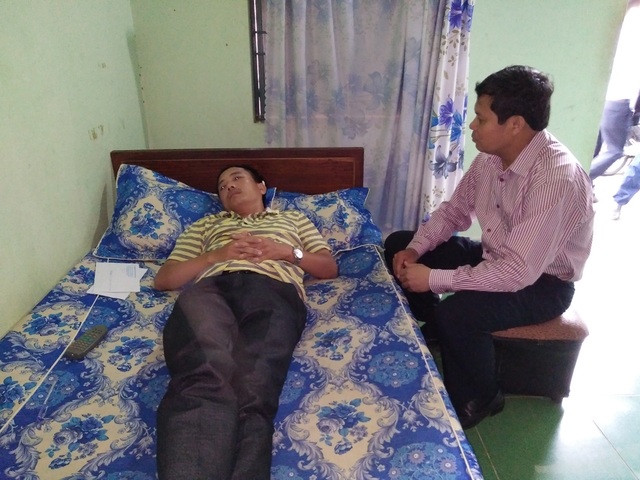 Ông Nguyễn Đình Thắng đang điều trị tại nhà