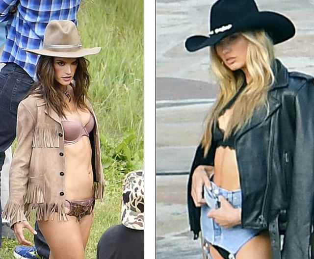 Dàn thiên thần nội y bốc lửa trong buổi chụp hình - 5
Alessandra Ambrosio (trái) - trẻ đẹp không kém các đàn em dù đã qua tuổi 36