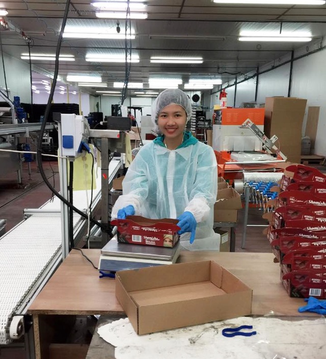 Cơ hội đào tạo, làm việc tại Nhật Bản, Hàn Quốc, Israel… dành cho SV Công nghệ Sinh học – Viện ĐH Mở Hà Nội - 2
Nữ thực tập sinh của Viện Đại học Mở Hà Nội trong một dây chuyền hiện đại tại Israel.