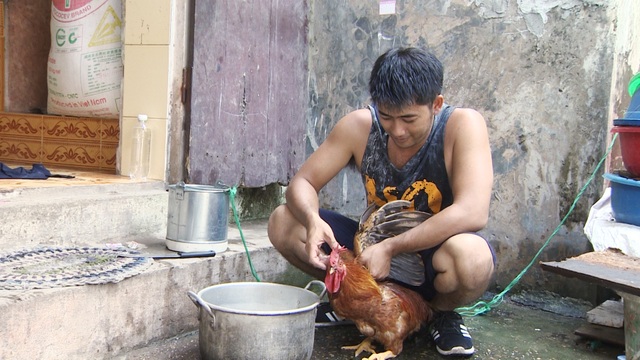 Bảo “ngậu” bỏ giang hồ về quê đánh cá, cấy lúa - 4 Ngoài đi cấy lúa, đánh cá, tham gia chương trình Bốn mùa yêu thương anh còn vào bếp làm thịt gà, nấu cơm...