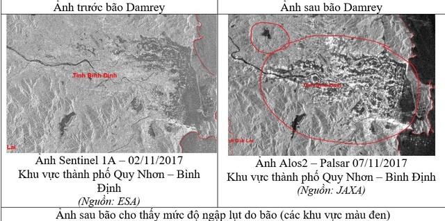 Khả năng ứng dụng công nghệ vũ trụ giảm thiệt hại thiên tai nhìn từ cơn bão số 12 - 2 Khả năng ứng dụng công nghệ vũ trụ giảm thiệt hại thiên tai nhìn từ cơn bão số 12 - 2