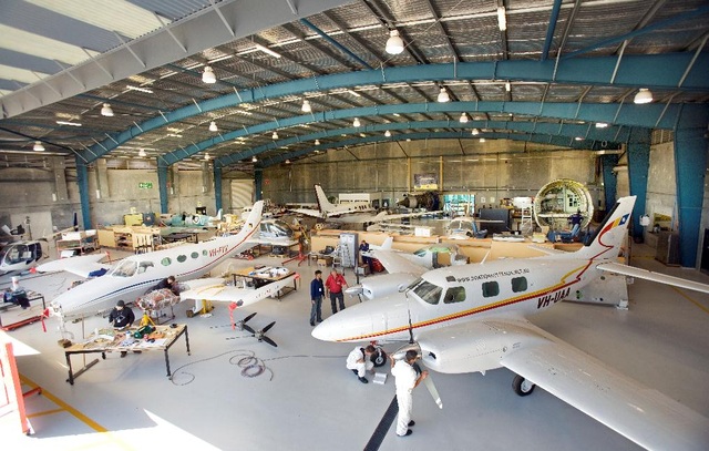 Bảo trì máy bay - ngành kỹ thuật với mức lương 8 chữ số ngay sau khi tốt nghiệp - 2
Hangar thực hành tại Aviation Australia
