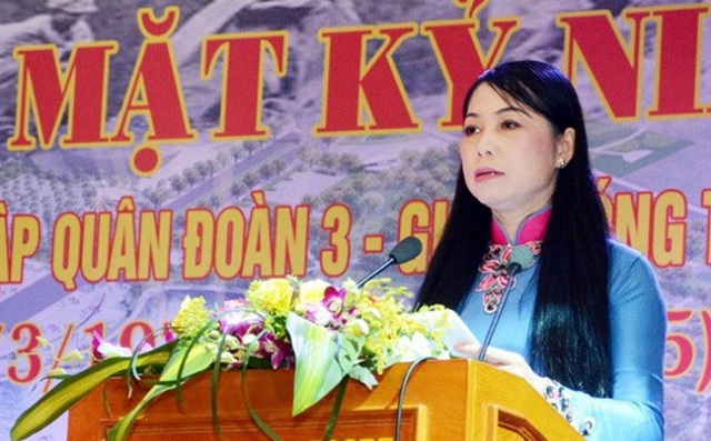 Yêu cầu Bí thư Tỉnh uỷ và Chủ tịch UBND tỉnh Vĩnh Phúc kiểm điểm nghiêm túc - 1 Bí thư Tỉnh uỷ Vĩnh Phúc Hoàng Thị Thuý Lan.