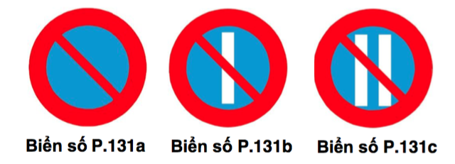 Lỗi phạt phổ biến khi đỗ/dừng xe sai quy định trong thành phố - 2 Biển cấm đỗ xe, biển cấm đỗ xe vào ngày lẻ P.131b, biển cấm đố xe vào ngày chẵn P.131c