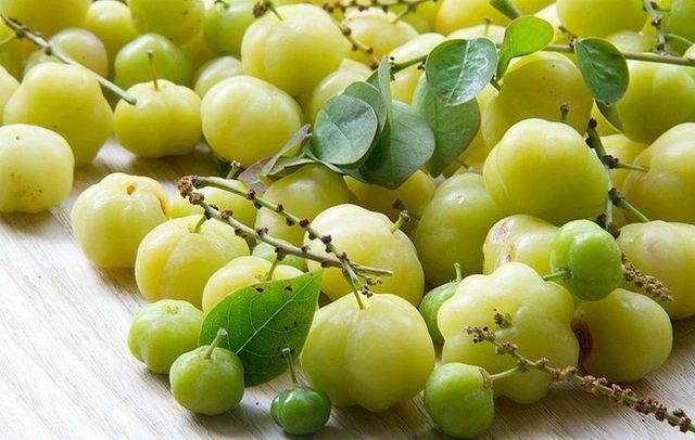 Ăn chùm ruột nhớ hương vị quê nhà - 1 Trái chùm ruột gợi nhớ tuổi thơ.