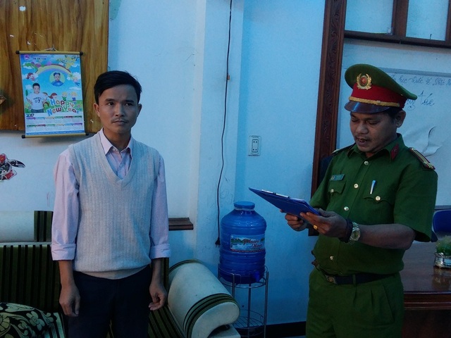 “Nổ” có quan hệ, lừa chạy điểm vào trường công an - 1 Cơ quan công an đọc lệnh bắt Nguyễn Sông Thao