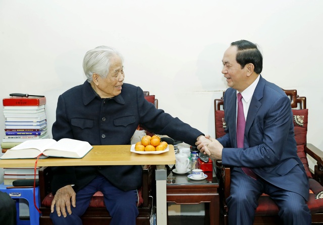Chủ tịch nước chúc thọ nguyên Tổng Bí thư Đỗ Mười tròn 100 tuổi - 2 Chủ tịch nước chúc thọ nguyên Tổng Bí thư Đỗ Mười tròn 100 tuổi - 2