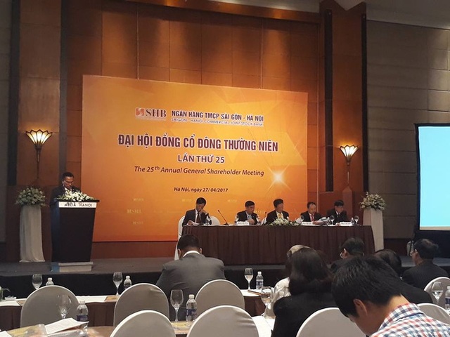 
Sáng nay (27/4), Ngân hàng TMCP Sài Gòn - Hà Nội (SHB) đã tổ chức Đại hội đồng cổ đông thường niên năm 2017.
