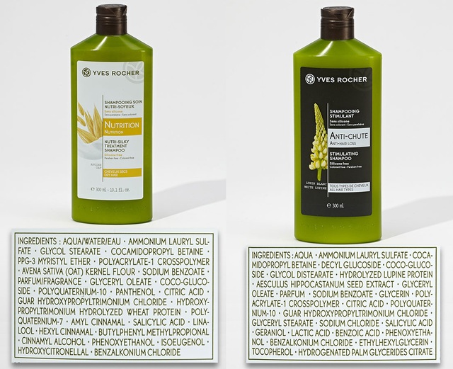 Pháp: Công bố 400 loại hóa mỹ phẩm có thành phần gây hại - 10
Dầu gội Yves Rocher có Ammonium lauryl sulfate