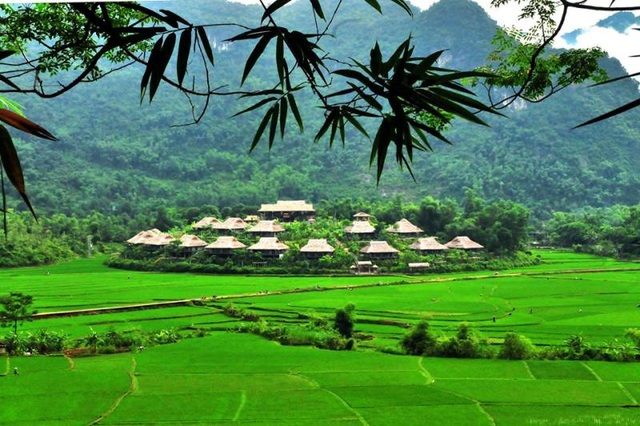 
Mai Châu thơ mộng và gần gũi với những nếp nhà sàn, các thửa ruộng bậc thang,.. (Ảnh: sotaydulich.info).
