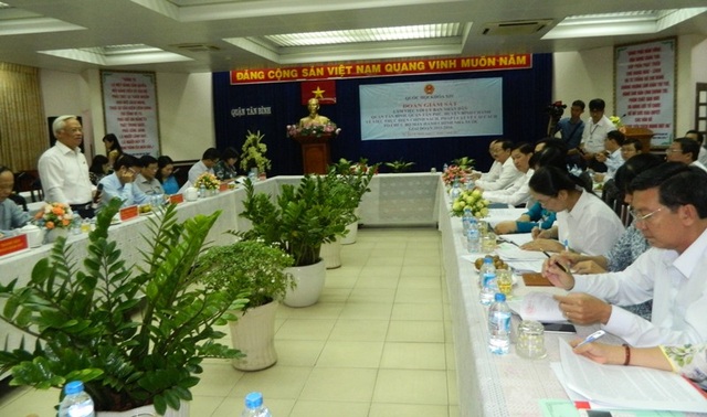 Huyện Bình Chánh sẽ lên quận - 1 Đoàn giám sát của Quốc hội làm việc với UBND các quận, huyện về thực hiện các chính sách pháp luật về cải cách tổ chức bộ máy hành chính nhà nước giai đoạn 2011-2016.