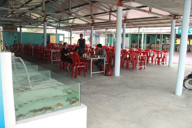 Hậu sự cố Formosa: Tín hiệu vui từ du lịch biển - 1 Khung cảnh ảm đạm của các nhà hàng tại khu du lịch biển Thiên Cầm, huyện Cẩm Xuyên, Hà Tĩnh sau sự cố môi trường biển cách đây tròn 1 năm.