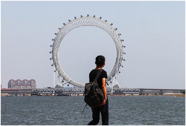 Chiêm ngưỡng vòng đu quay lớn nhất thế giới sắp mở cửa tại Trung Quốc - 1