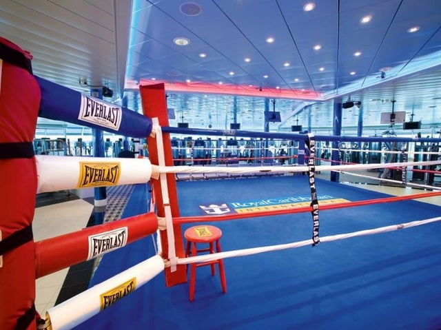 Có gì bên trong chiếc siêu du thuyền giá gần trăm triệu cho mỗi chuyến đi - 12 Phòng tập Gym được tích hợp sàn boxing.