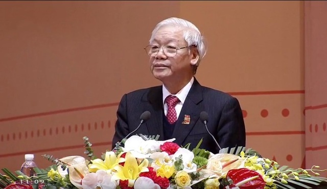 Tổng Bí thư: "Đoàn Thanh niên là đội quân dự bị của Đảng, là rường cột của nước nhà" - 1
Tổng Bí thư Nguyễn Phú Trọng phát biểu chỉ đạo tại Đại hội Đoàn toàn quốc lần thứ XI.