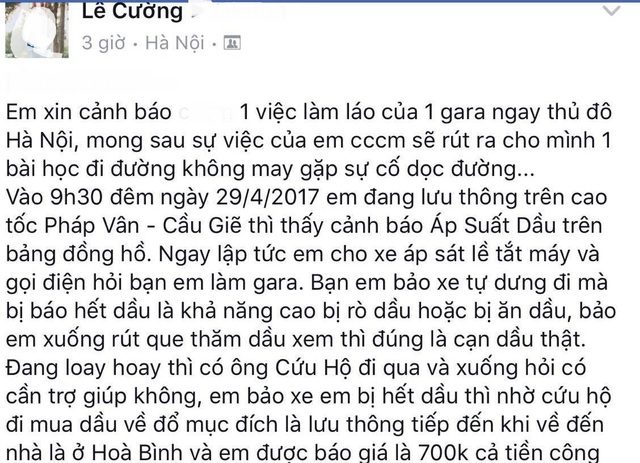 Khốn khổ với những gara sửa ô tô “giam xe”, "chặt chém" khách sửa - 1 Khốn khổ với những gara sửa ô tô “giam xe”, "chặt chém" khách sửa - 1
