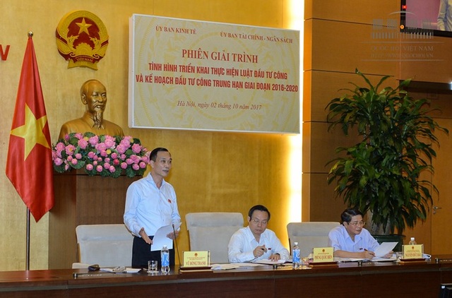Cựu Bộ trưởng chỉ căn nguyên yếu kém nằm… ngoài báo cáo - 1
Phó Chủ tịch Quốc hội Phùng Quốc Hiển và lãnh đạo UB Kinh tế, UB Tài chính - Ngân sách chủ trì phiên giải trình.