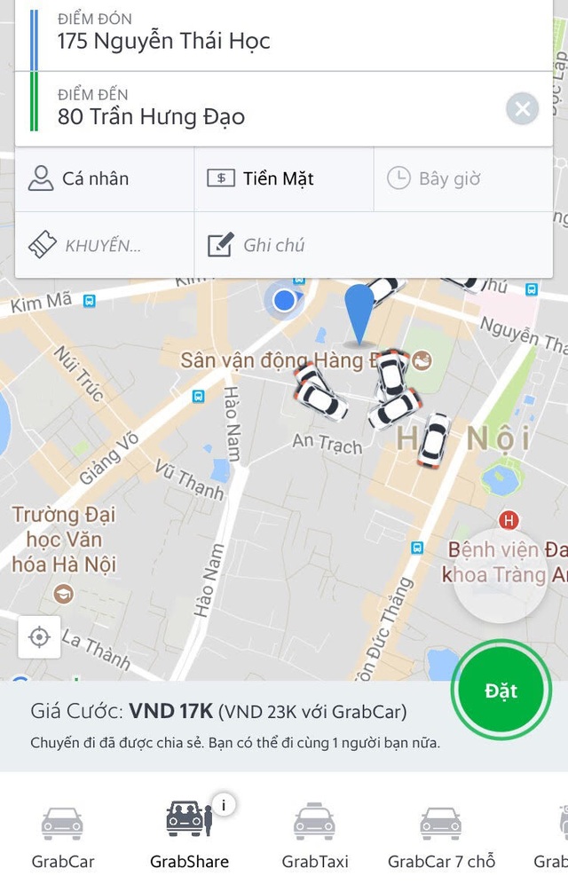 Bộ Giao thông Vận tải “tuýt còi” dịch vụ đi chung xe của Uber, Grab - 1 Dịch vụ GrabShare của Grab