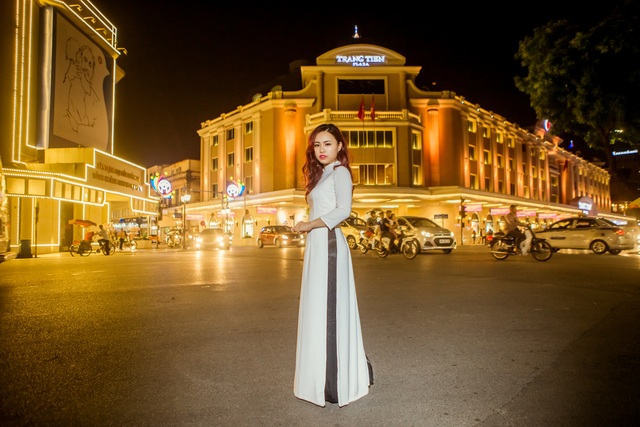 Thu Hà dịu dàng với áo dài - 4 Thu Hà dịu dàng với áo dài - 4