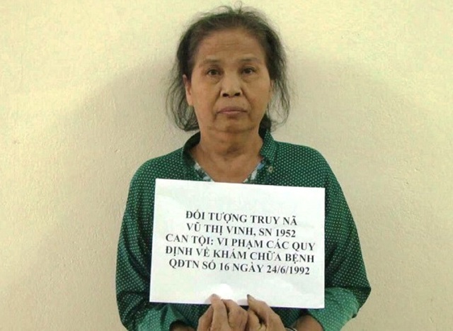 “Nữ y tá” làm chết người bị bắt sau 25 năm lẩn trốn - 1 Đối tượng Vũ Thị Vinh bị bắt sau 25 năm lần trốn
