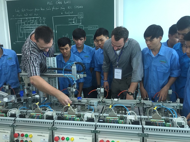 Trường Cao đẳng lo tự chủ sẽ không tuyển sinh được - 1 Sinh viên học tại trường CĐ nghề Lilama2 -một trong 3 trường CĐ được thí điểm tự chủ