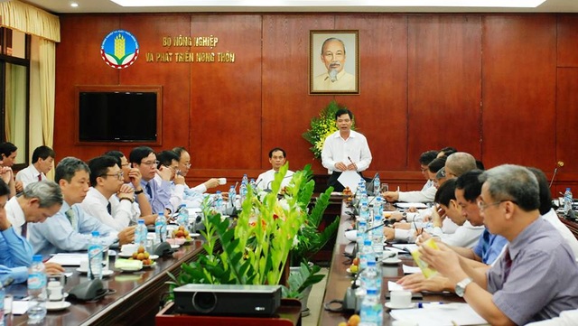 Bộ Nông nghiệp “đặt hàng” với 34 Đại sứ để mở mới thị trường xuất khẩu nông sản - 1 Quanh cảnh buổi làm việc tại Bộ NN&PTNT.