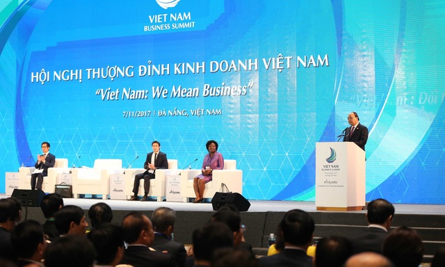 Thủ tướng: Việt Nam muốn tiếp tục là đối tác kinh doanh tin cậy - 2
Thủ tướng Chính phủ Nguyễn Xuân Phúc phát biểu tại Hội nghị